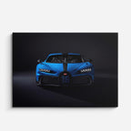 cuadro canvas vehículos bugatti chiron azul oscuro horizontal