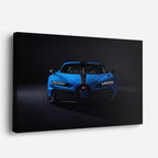 cuadro canvas vehículos bugatti chiron azul oscuro horizontal