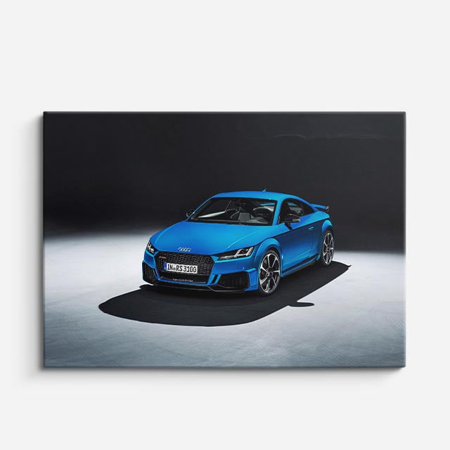 cuadro canvas vehículos audi tt azul estudio horizontal