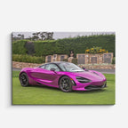 cuadro canvas vehículos mclaren rosa jardín verde horizontal