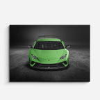 cuadro canvas vehículos lamborghini verde lima oscuro horizontal