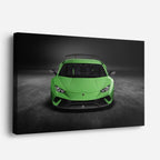 cuadro canvas vehículos lamborghini verde lima oscuro horizontal