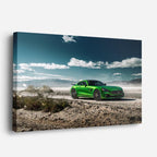 cuadro canvas vehículos mercedes amg verde playa horizontal