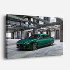 cuadro canvas vehículos maserati verde oscuro garaje horizontal