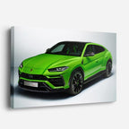 cuadro canvas vehículos lamborghini urus verde lima horizontal