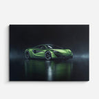 cuadro canvas vehículos lamborghini verde teal oscuro horizontal