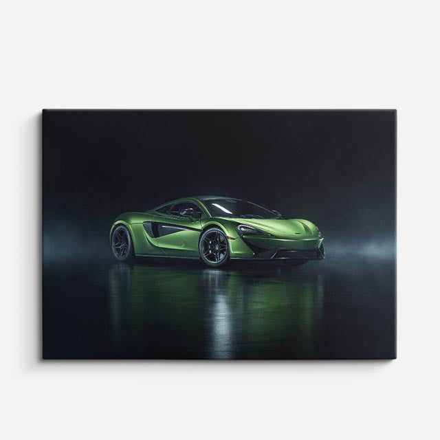 cuadro canvas vehículos lamborghini verde teal oscuro horizontal