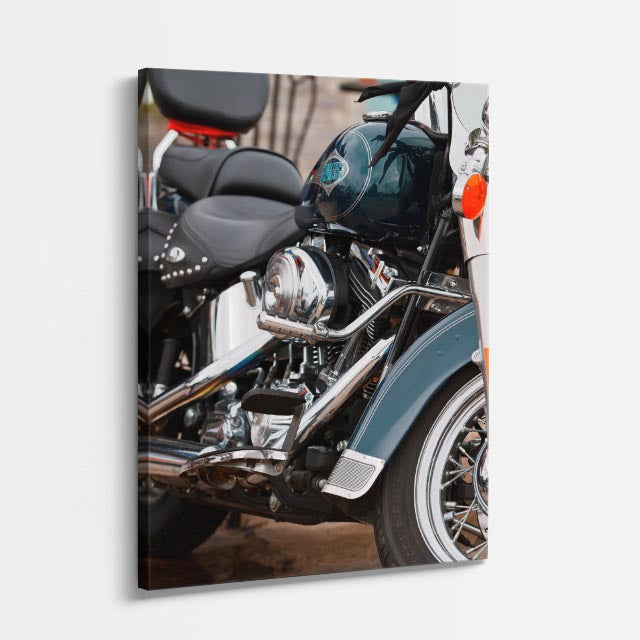 cuadro canvas vehículos chopper café ruta al sol vertical