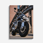 cuadro canvas vehículos naked gris fondo oscuro vertical