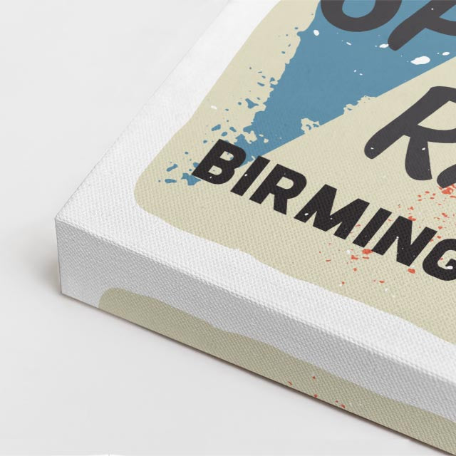 cuadro canvas vehículos british motorcycle birmingham vertical