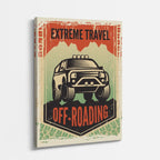 cuadro canvas vehículos extreme travel off roading vertical