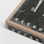 cuadro canvas vehículos classic garage póster oscuro vertical