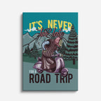 cuadro canvas vehículos road trip póster retro vertical