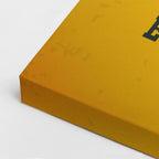 cuadro canvas vehículos ser libre dos ruedas amarillo vertical