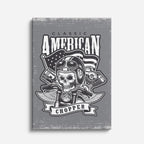 cuadro canvas vehículos american chopper cráneo clásico vertical