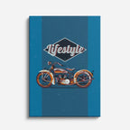 cuadro canvas vehículos lifestyle motocicletas azul vertical