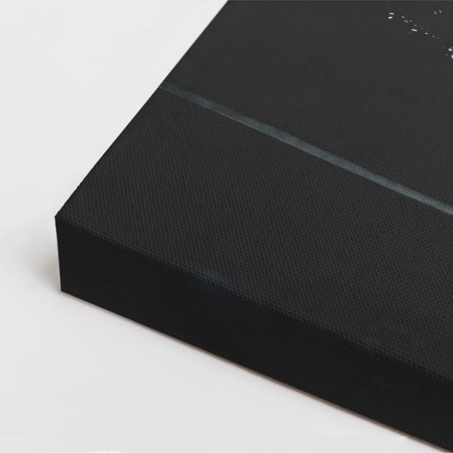 cuadro canvas vehículos porsche blanco fondo oscuro vertical