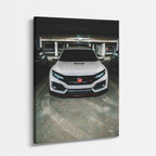 cuadro canvas vehículos honda blanca vista frontal vertical