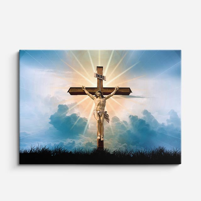 cuadro canvas religión cristiana cristo glorioso luz celestial horizontal
