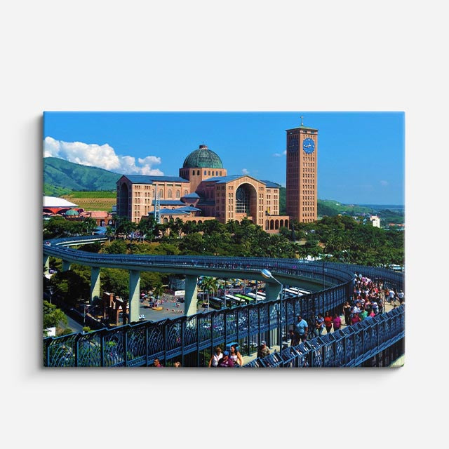 cuadro canvas religión cristiana basílica de aparecida brasil horizontal