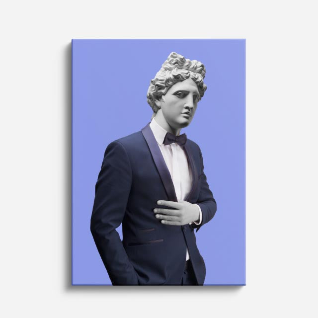 Cuadro canvas David de Gala Elegante - Esculturas Hipsters Pop Art & Color - Vista Frente