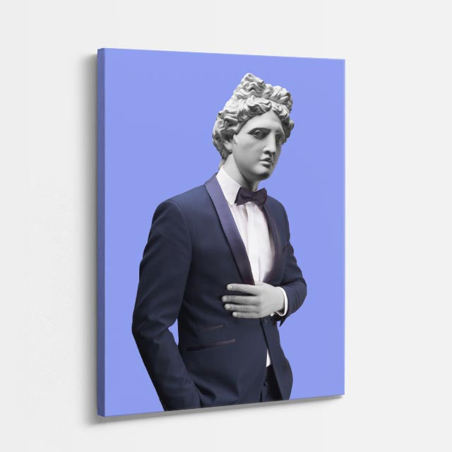 Cuadro canvas David de Gala Elegante - Esculturas Hipsters Pop Art & Color - Vista Perspectiva