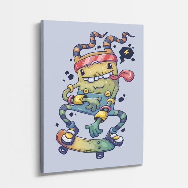Cuadro canvas Conejo Raro Vendado - Ilustraciones Pop Pop Art & Color - Vista Perspectiva