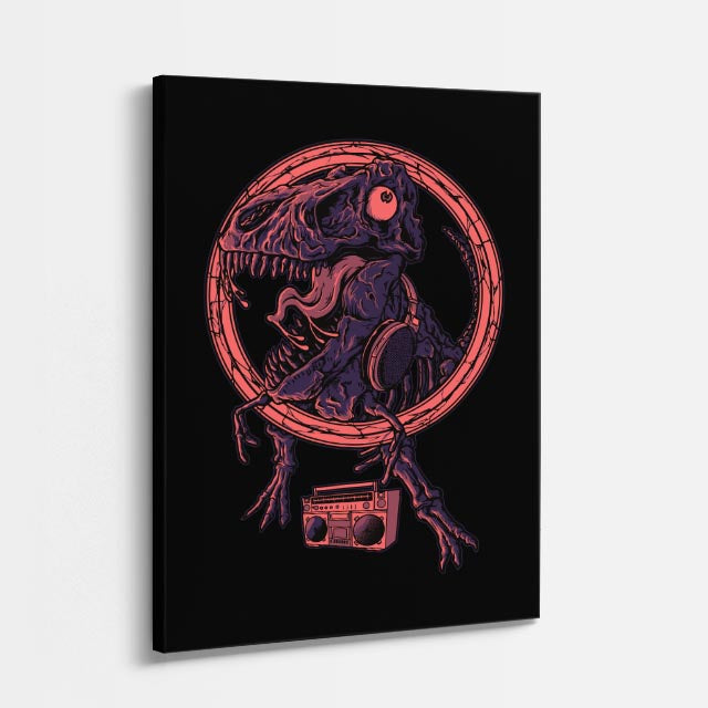 Cuadro canvas Oceano Burbuja Vintage - Ilustraciones Pop Pop Art & Color - Vista Perspectiva
