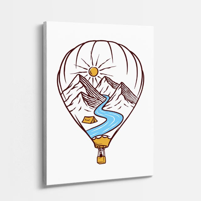 Cuadro canvas Copas Mundos Fantasticos - Ilustraciones Pop Pop Art & Color - Vista Perspectiva