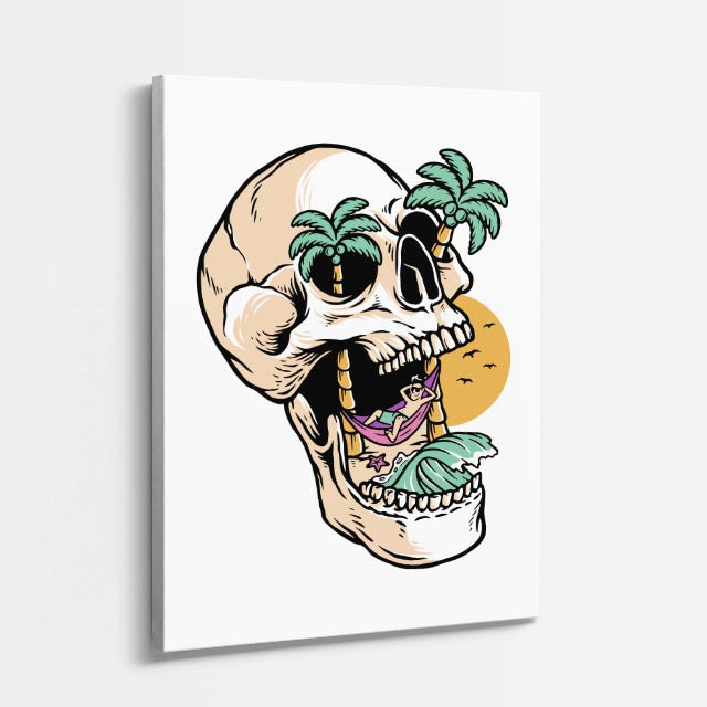 Cuadro canvas Lampara Cosmos Azul - Ilustraciones Pop Pop Art & Color - Vista Perspectiva