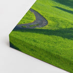 cuadro canvas bosques y naturaleza árboles verdes colina suave horizontal