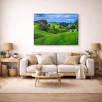 cuadro canvas bosques y naturaleza colina verde nueva zelanda horizontal