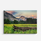 cuadro canvas bosques y naturaleza yosemite río y montañas horizontal