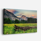 cuadro canvas bosques y naturaleza yosemite río y montañas horizontal