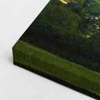 cuadro canvas bosques y naturaleza valle verde montañas lejanas horizontal