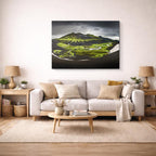 cuadro canvas bosques y naturaleza volcán solitario lava seca horizontal