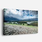 cuadro canvas bosques y naturaleza montaña gris llanura seca horizontal