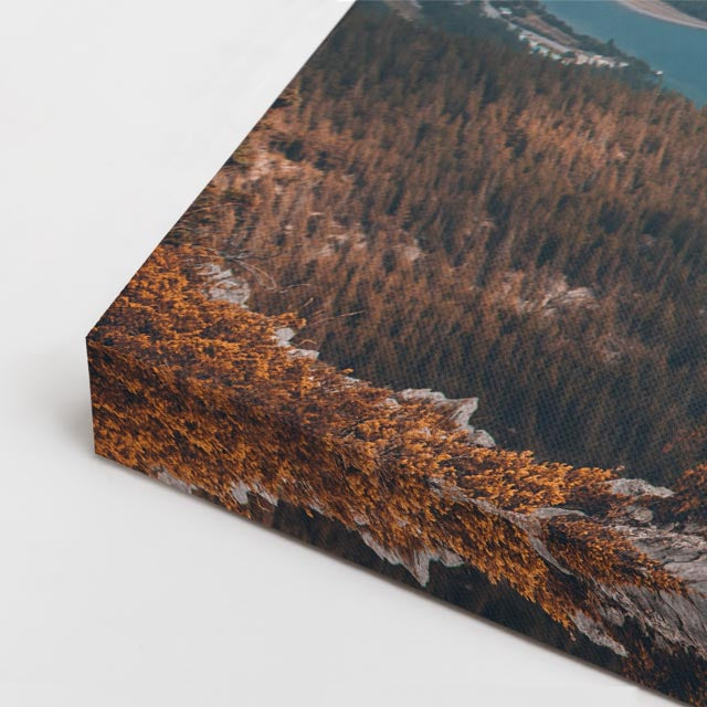 cuadro canvas bosques y naturaleza lago matterhorn espejo horizontal