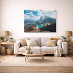 cuadro canvas bosques y naturaleza lago matterhorn espejo horizontal
