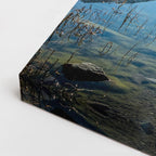 cuadro canvas bosques y naturaleza lago alpino reflejos nevados horizontal