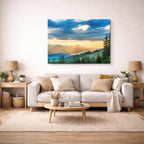 cuadro canvas bosques y naturaleza bosque luz dorada mañana horizontal