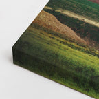 cuadro canvas bosques y naturaleza llanura roja cielo nublado horizontal