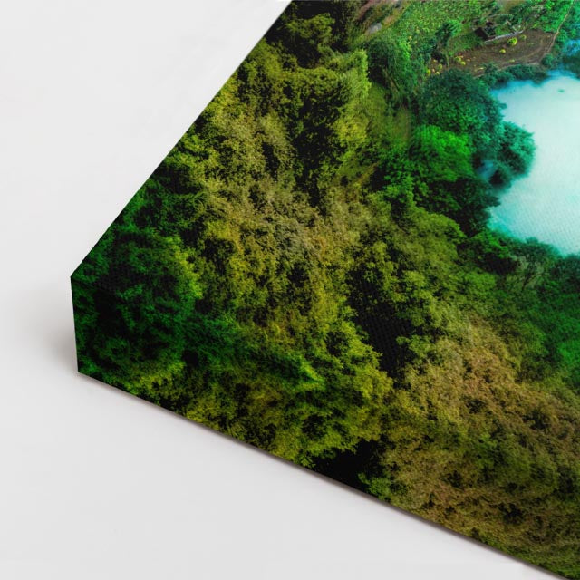 cuadro canvas bosques y naturaleza valle chino río turquesa horizontal