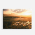 cuadro canvas bosques y naturaleza llanura dorada vista aérea horizontal