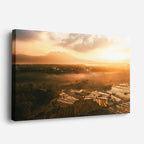 cuadro canvas bosques y naturaleza llanura dorada vista aérea horizontal