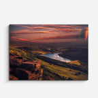 cuadro canvas bosques y naturaleza cañón rojo río lejano horizontal