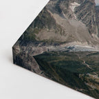 cuadro canvas bosques y naturaleza montañas nevadas cielo dramático horizontal