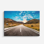 cuadro canvas bosques y naturaleza carretera recta horizonte abierto horizontal