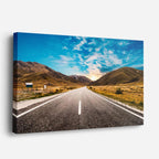 cuadro canvas bosques y naturaleza carretera recta horizonte abierto horizontal
