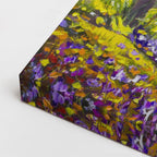 cuadro canvas bosques y naturaleza pintura pradera verde casa rural horizontal